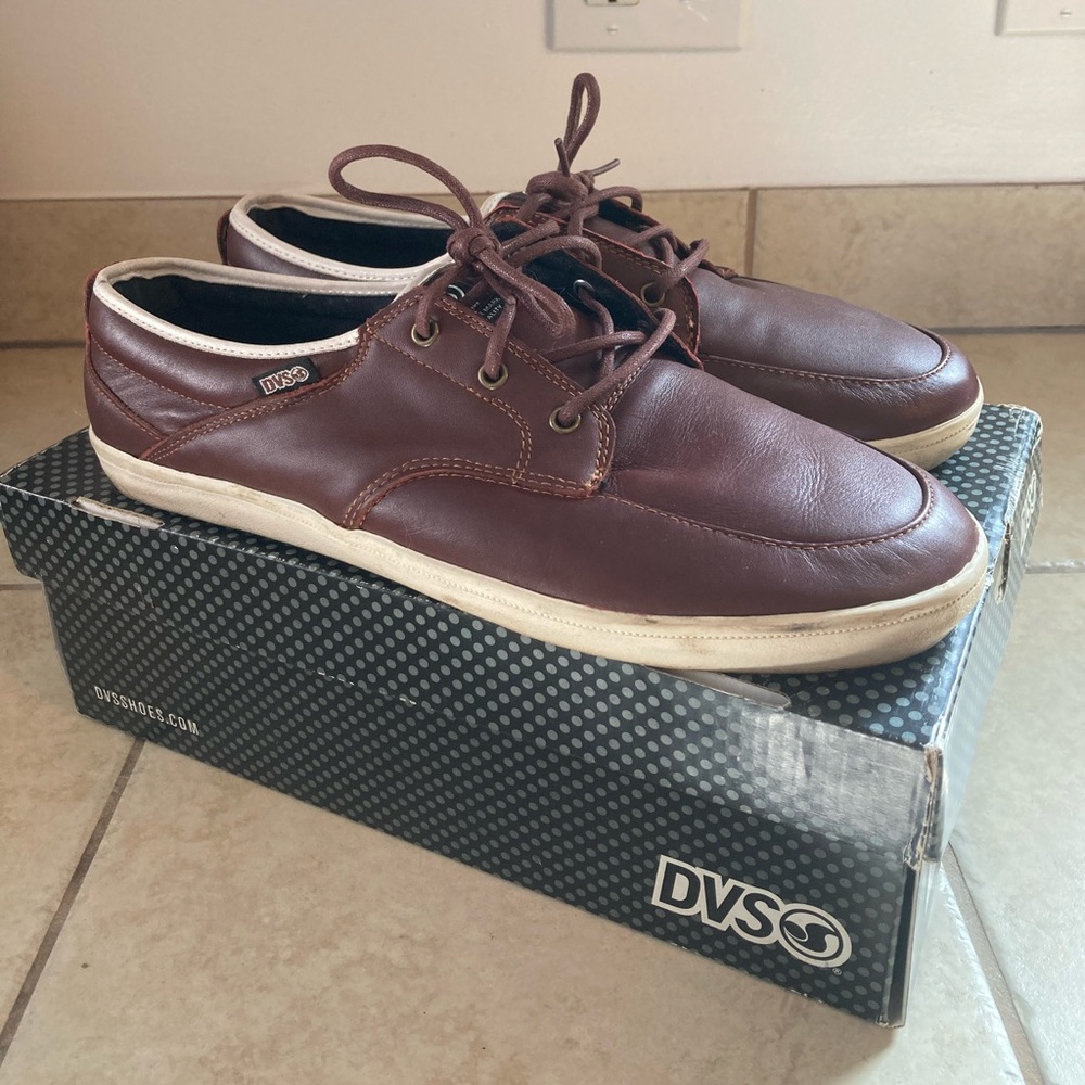 DVS Landmark Brick Leather Skate style Boat shoes men’s 12